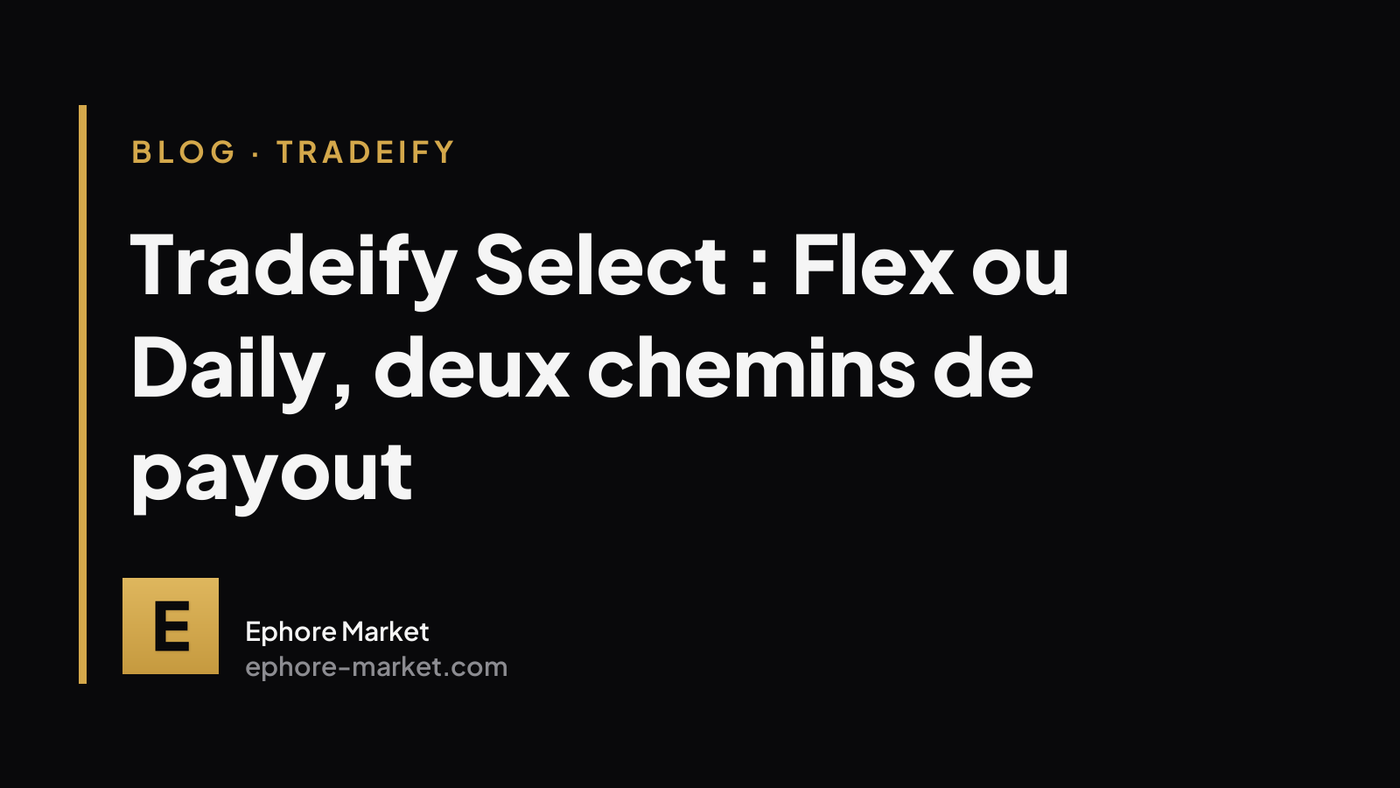Tradeify Select : Flex ou Daily, deux chemins de payout très différents