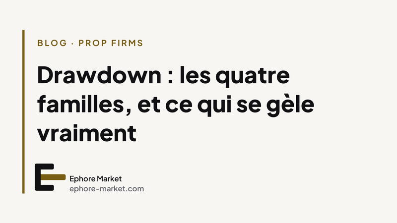 Drawdown : les quatre familles, et ce qui se gèle vraiment