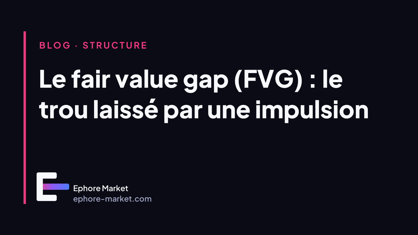 Le fair value gap (FVG) : le trou laissé par une impulsion