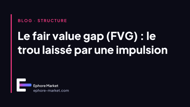 Le fair value gap (FVG) : le trou laissé par une impulsion