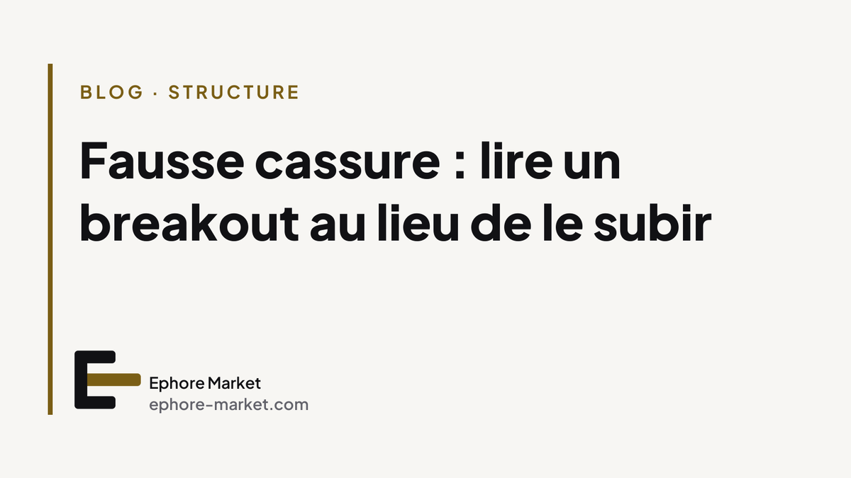 Fausse cassure : lire un breakout au lieu de le subir