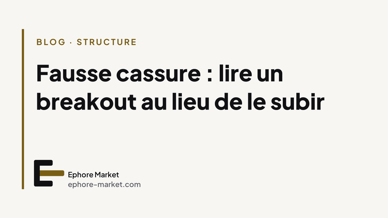 Fausse cassure : lire un breakout au lieu de le subir