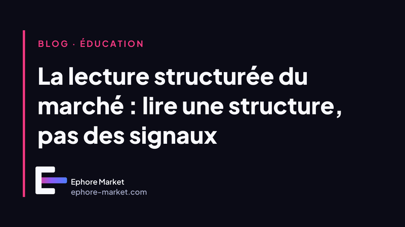 La lecture structurée du marché : lire une structure, pas des signaux