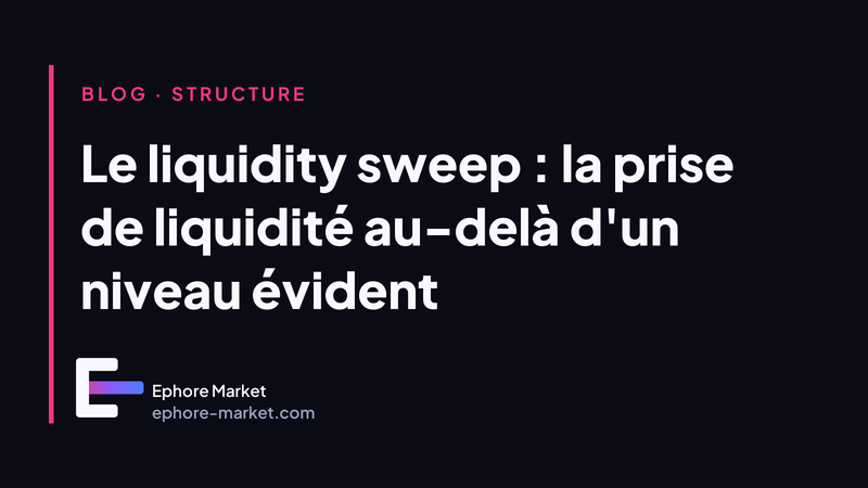 Le liquidity sweep : la prise de liquidité au-delà d'un niveau évident